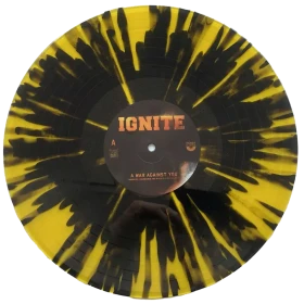 IGNITE · A War Against You | YELLOW BLACK SPLATTER LP (Hardcore Vinyl) · Picture 2