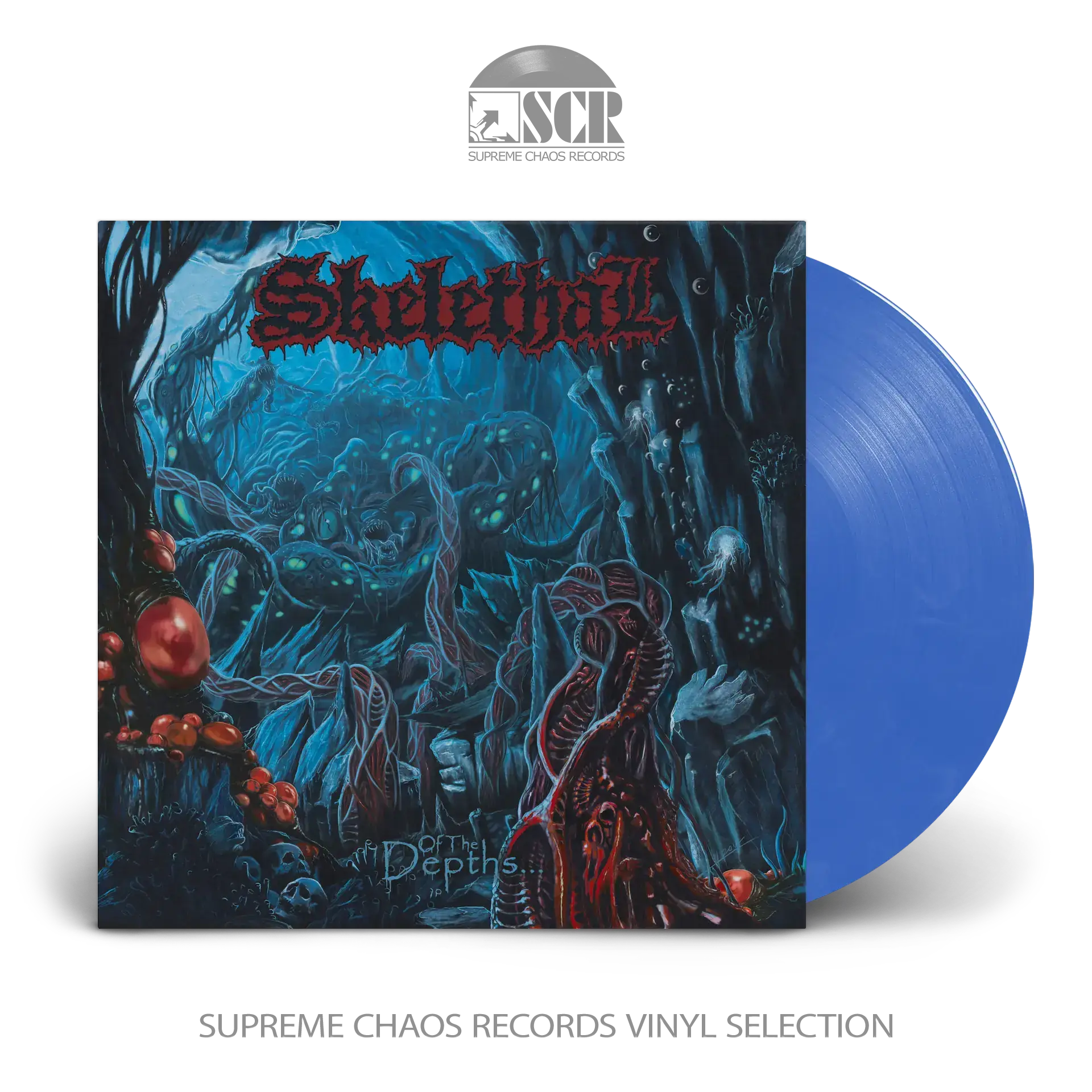 SKELETHAL · Of The Depths | BLUE CLOUDY LP (Death Metal Vinyl)