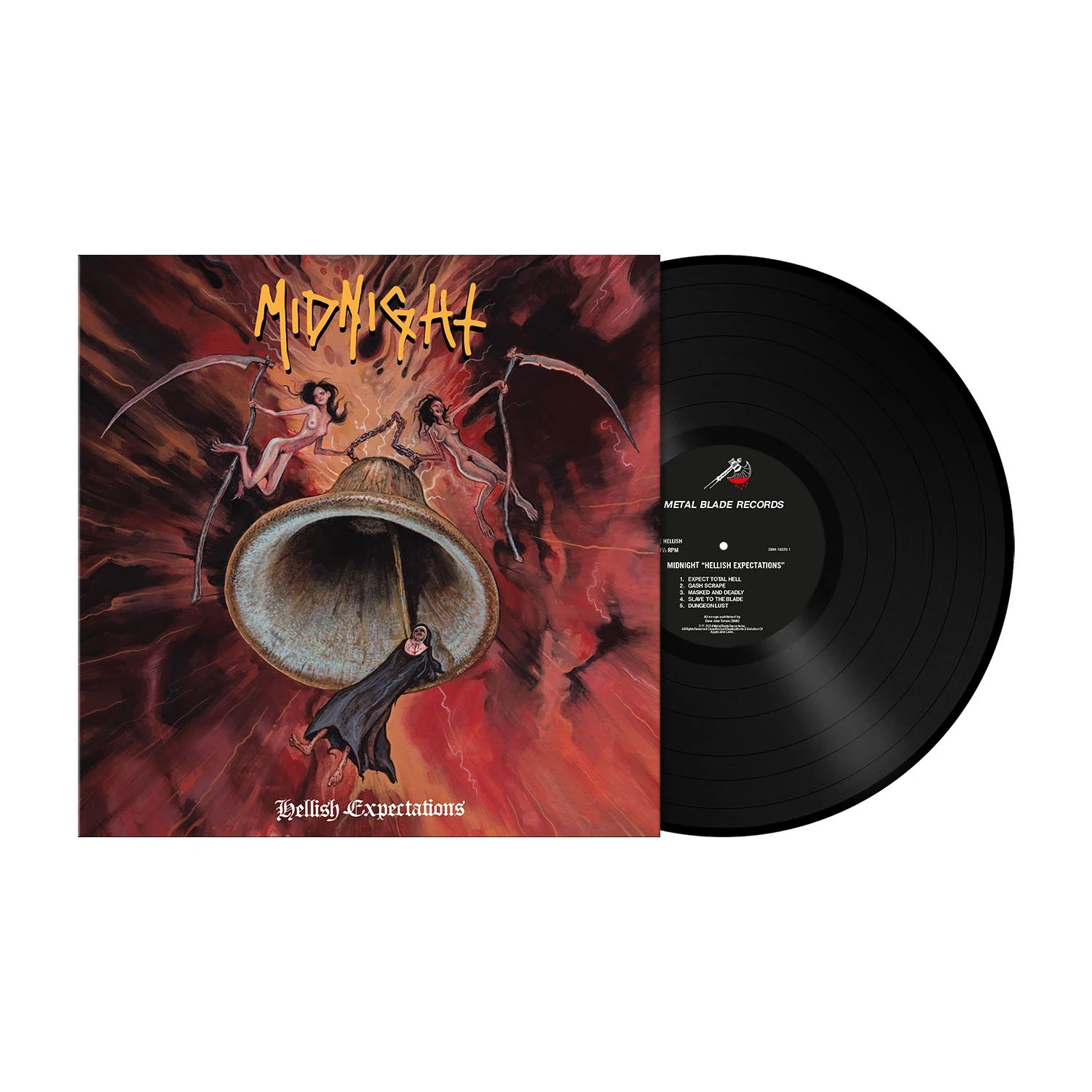 MIDNIGHT · Hellish Expectations | BLACK LP (Black Metal Vinyl) · Picture 2