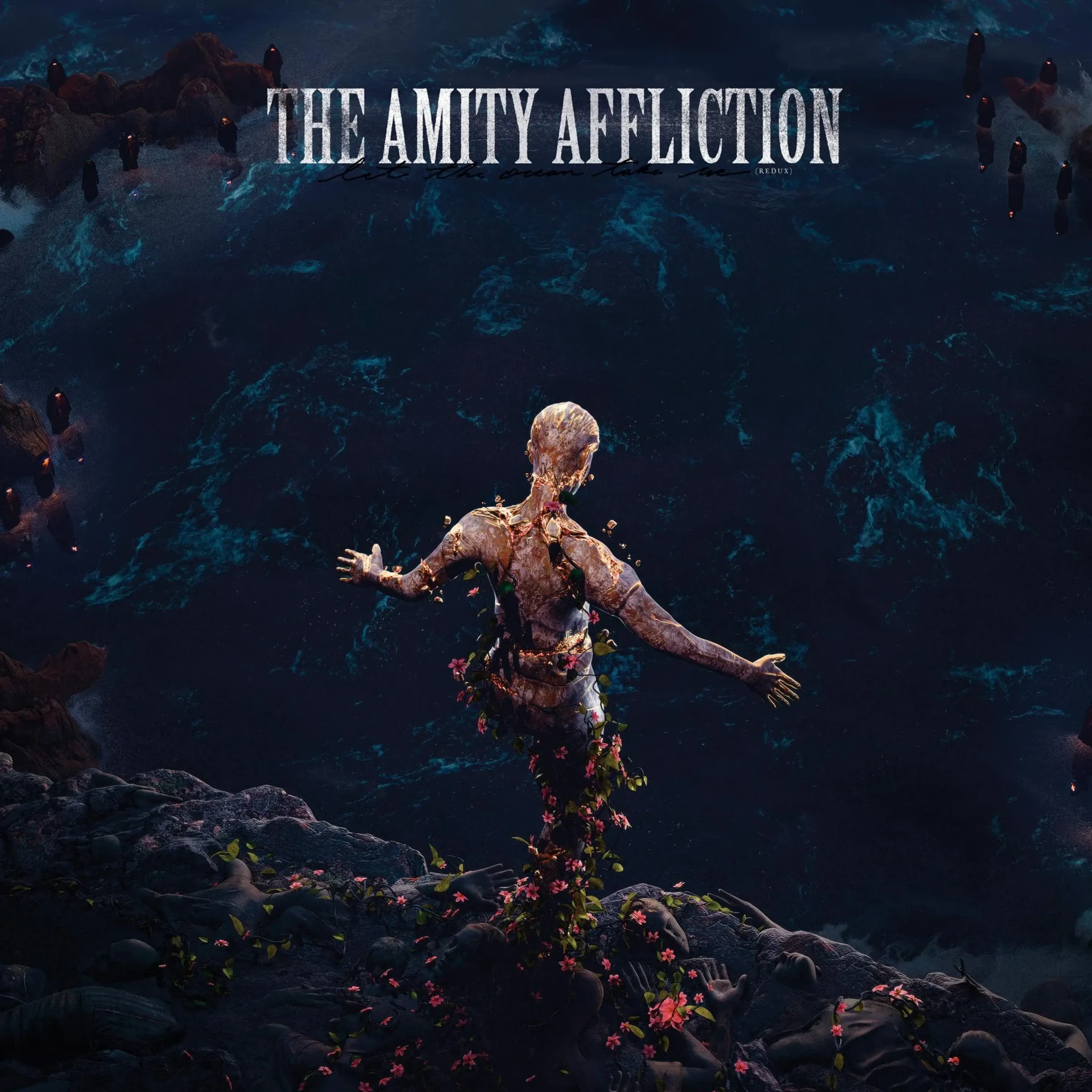 THE AMITY AFFLICTION · Let The Ocean Take Me (Redux) | BLUE WHITE LP (Metalcore/Heavy Metal Vinyl) · Picture 1