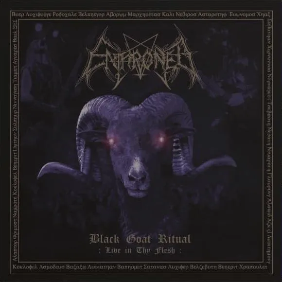 ENTHRONED · Black Goat Ritual - Live in Thy Flesh | GOLD 2LP (Black Metal Vinyl) · Picture 1