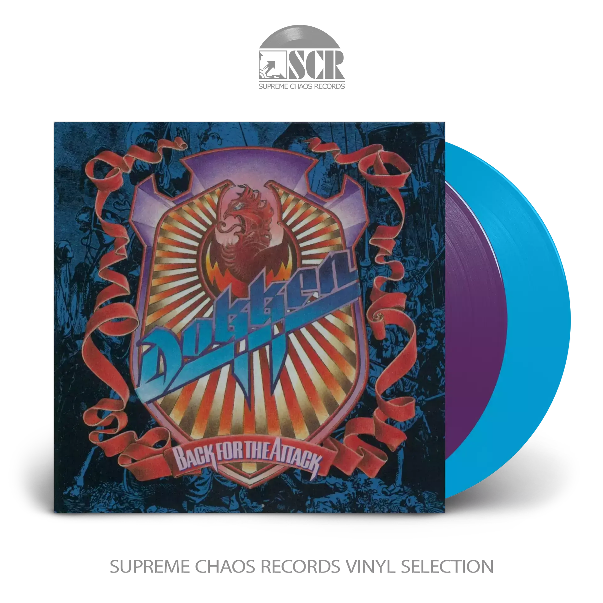 DOKKEN - Back For The Attack · MAGENTA/SKY BLUE 2LP DOKKEN - Back For The Attack · MAGENTA/SKY BLUE 2LP (Hard Rock Vinyl)