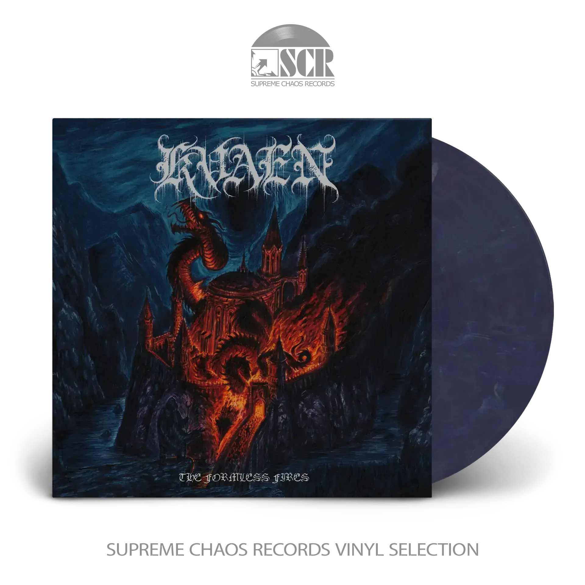 KVAEN · The Formless Fires | DARK VIOLET MARBLED LP (Black Metal Vinyl)