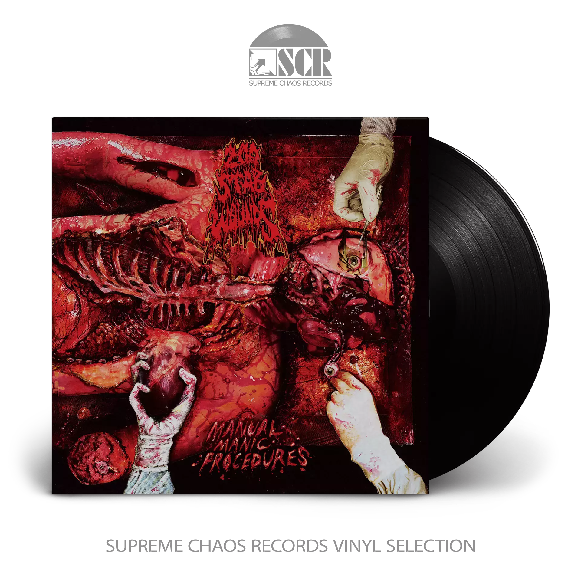 200 STAB WOUNDS · Manual Manic Procedures | BLACK LP (Death Metal Vinyl)