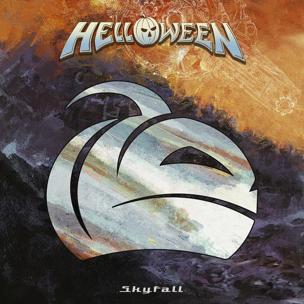 HELLOWEEN · Skyfall | ORANGE/BLACK INKSPOT LP (Heavy Metal Vinyl) · Picture 1