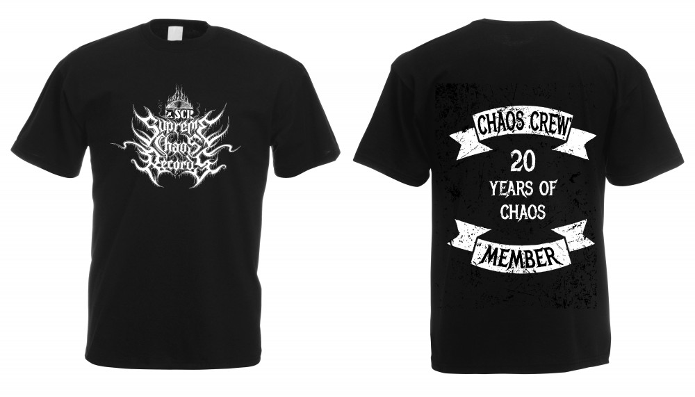SUPREME CHAOS RECORDS · 20 Years of Chaos - Chaos Crew Member | T-SHIRT (Heavy Metal Clothes)