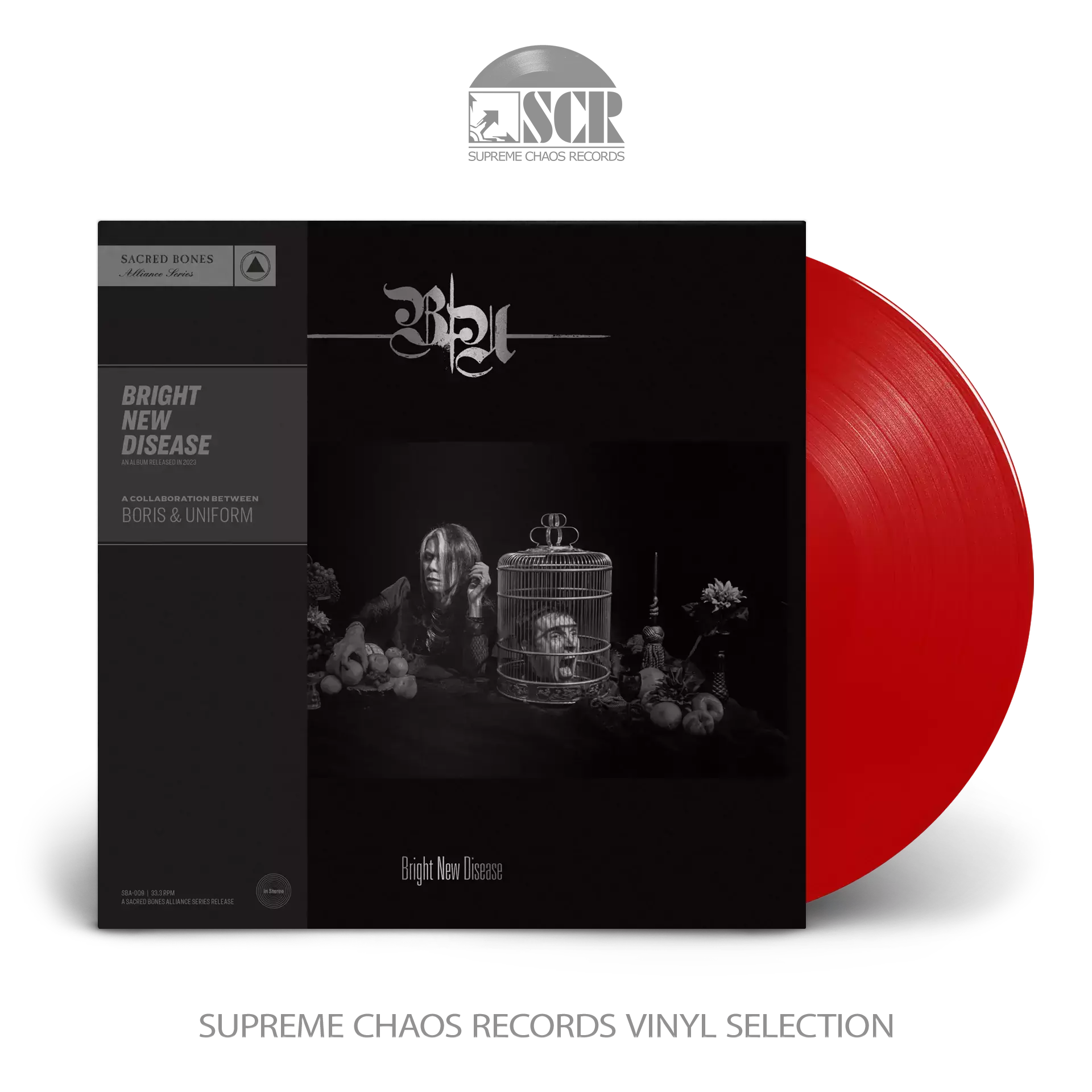 BORIS & UNIFORM - Bright New Disease · RED LP (Metal Vinyl)