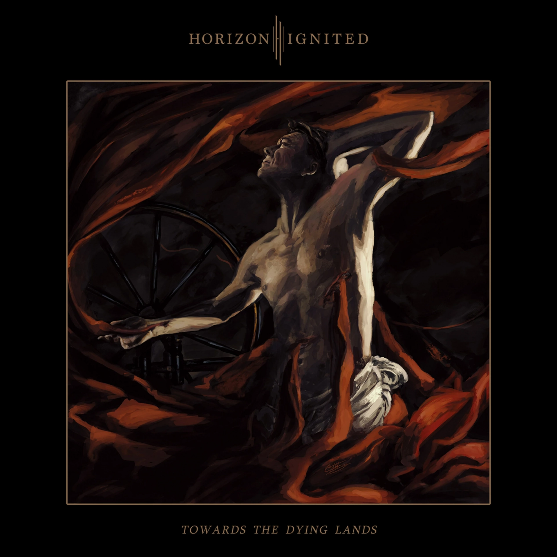 HORIZON IGNITED · Towards The Dying Lands | BLACK LP (Death Metal Vinyl) · Picture 1