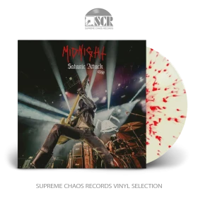 MIDNIGHT · Satanic Attack Live! | BLOOD SPLATTER LP (Heavy Metal/Thrash Metal/Black Metal Vinyl)