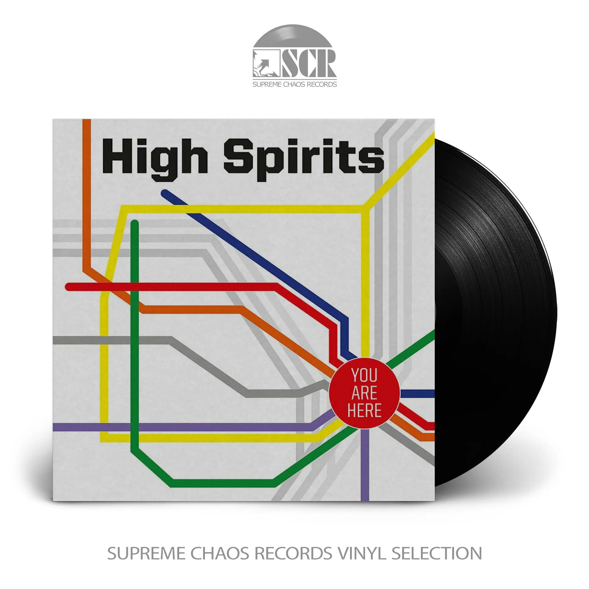 HIGH SPIRITS · You Are Here | BLACK LP (Heavy Metal Vinyl)