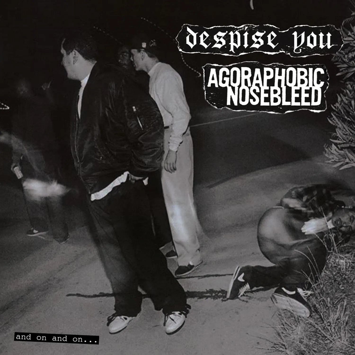 AGORAPHOBIC NOSEBLEED / DESPISE YOU - And On And On... [BLACK LP] (Grindcore Vinyl) · Picture 1