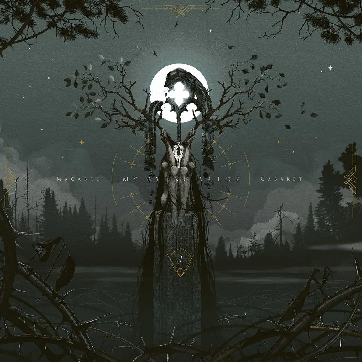 MY DYING BRIDE · Macabre cabaret | WHITE/GREY SPLATTER LP (Doom Metal Vinyl) · Picture 1