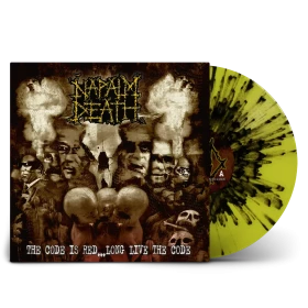 NAPALM DEATH · The Code Is Red | YELLOW/BLACK SPLATTER LP (Grindcore Vinyl)