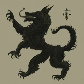WORMWITCH · Wolf Hex | CLEAR/GOLD SPLATTER LP (Black Metal/Melodic Death Metal Vinyl) · Picture 1