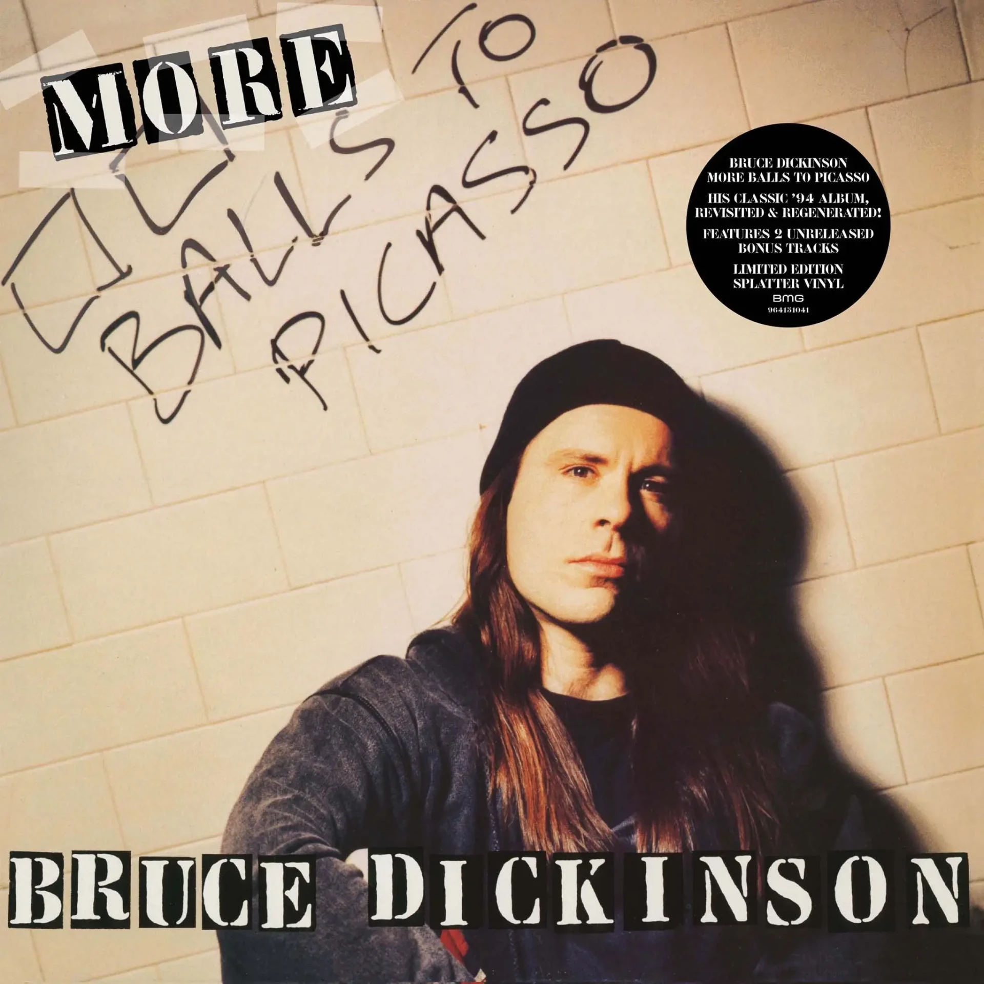 BRUCE DICKINSON · More Balls to Picasso | WHITE/BLUE SPLATTER 2LP (Heavy Metal Vinyl) · Picture 1