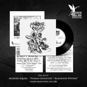 MURDER SQUAD · Human Genocide / Blackness Within | BLACK 7" (Death Metal Vinyl) · Picture 2