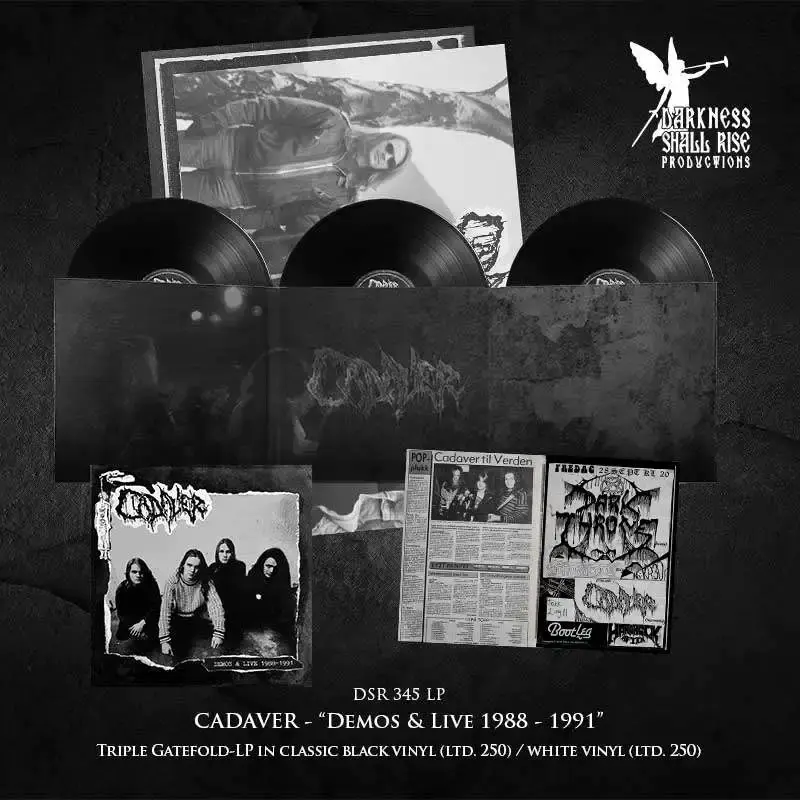 CADAVER · Demos & Live 1988-1991 | BLACK 3LP (Death Metal Vinyl) · Picture 2