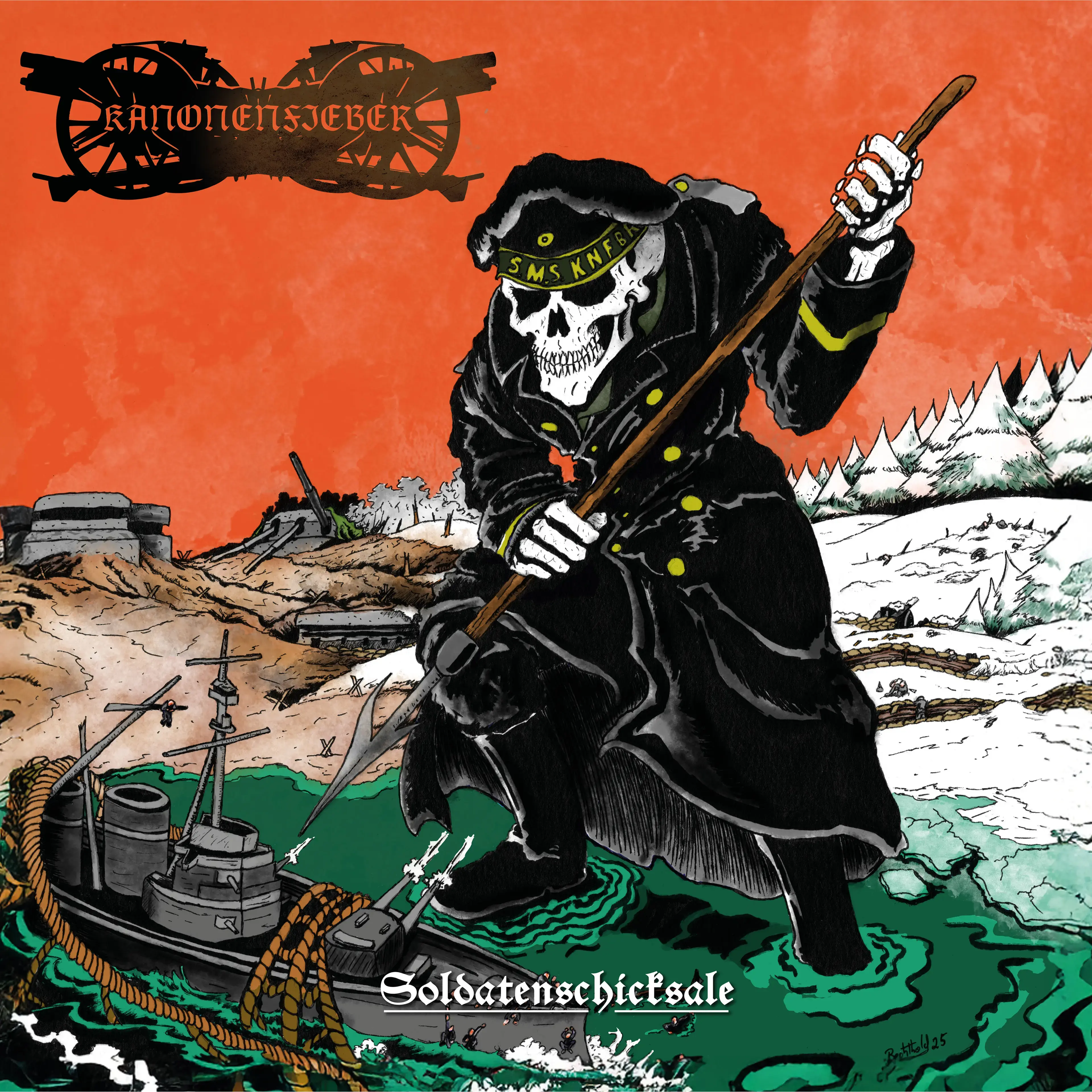 KANONENFIEBER · Soldatenschicksale | ORANGE LP (Black Metal Vinyl) · Picture 1