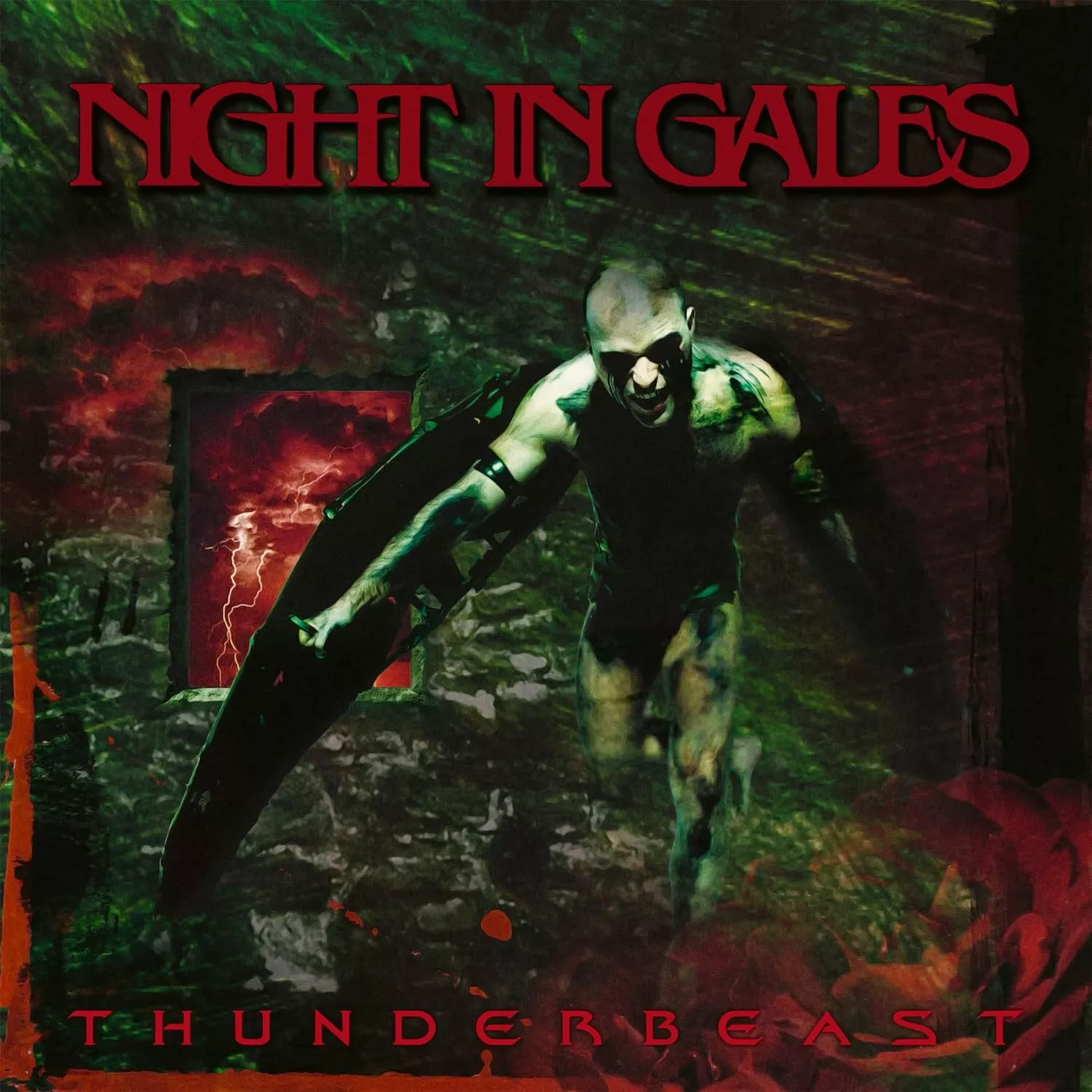 NIGHT IN GALES · Thunderbeast | YELLOW/BLACK MARBLED LP (Death Metal Vinyl) · Picture 1
