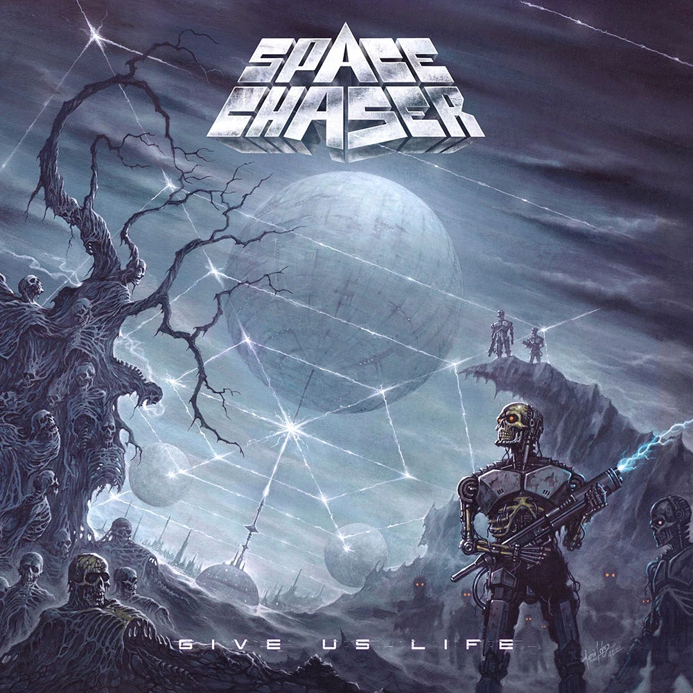 SPACE CHASER · Give Us Life | LEAF GREEN LP (Thrash Metal Vinyl) · Picture 1
