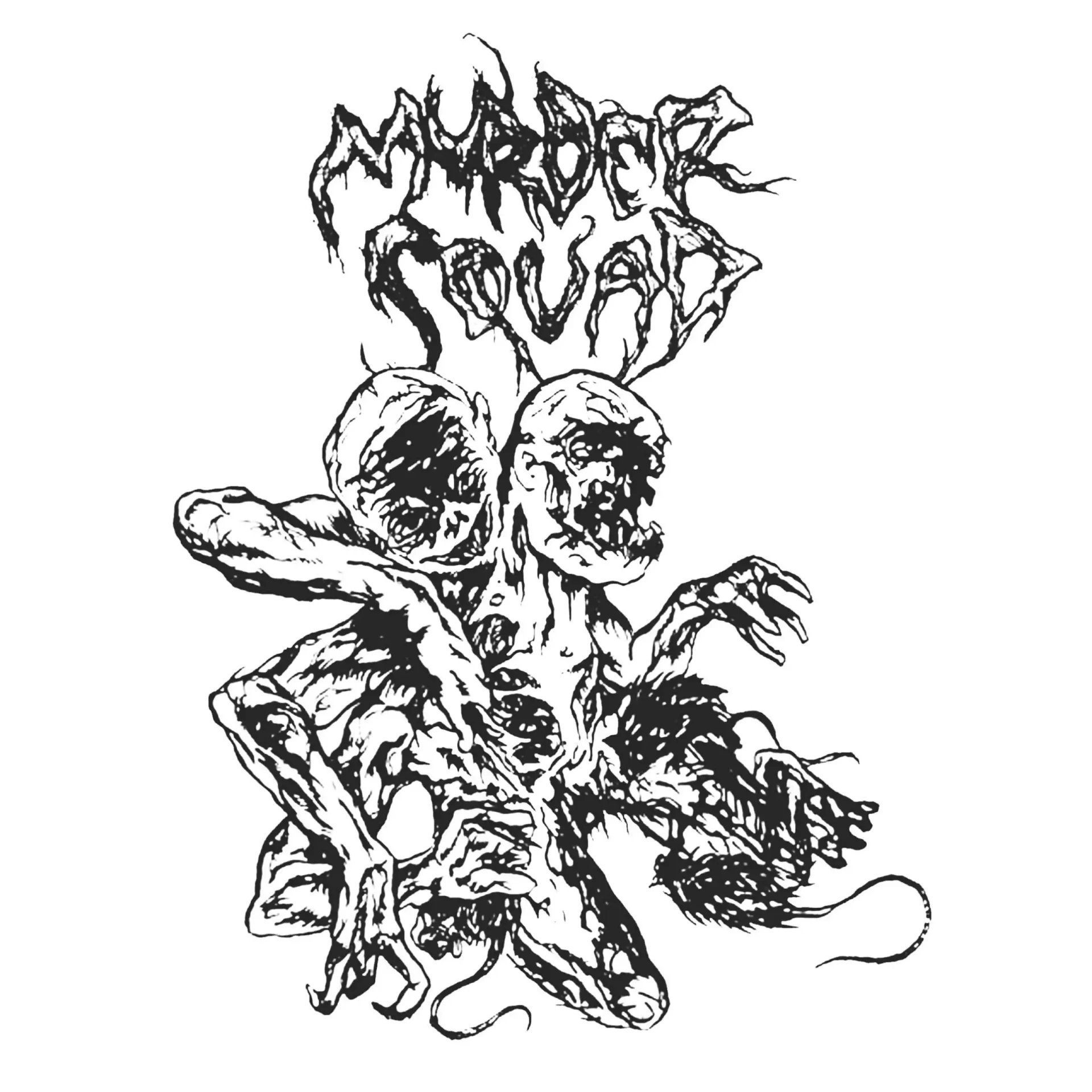 MURDER SQUAD · Human Genocide / Blackness Within | BLACK 7" (Death Metal Vinyl) · Picture 1