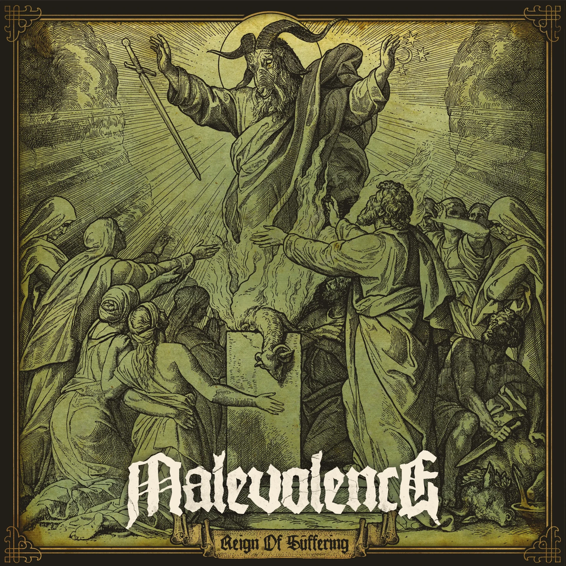 MALEVOLENCE · Reign Of Suffering (Re-Issue 2023) | TRANSPARENT SUN YELLOW LP (Hardcore Vinyl) · Picture 1