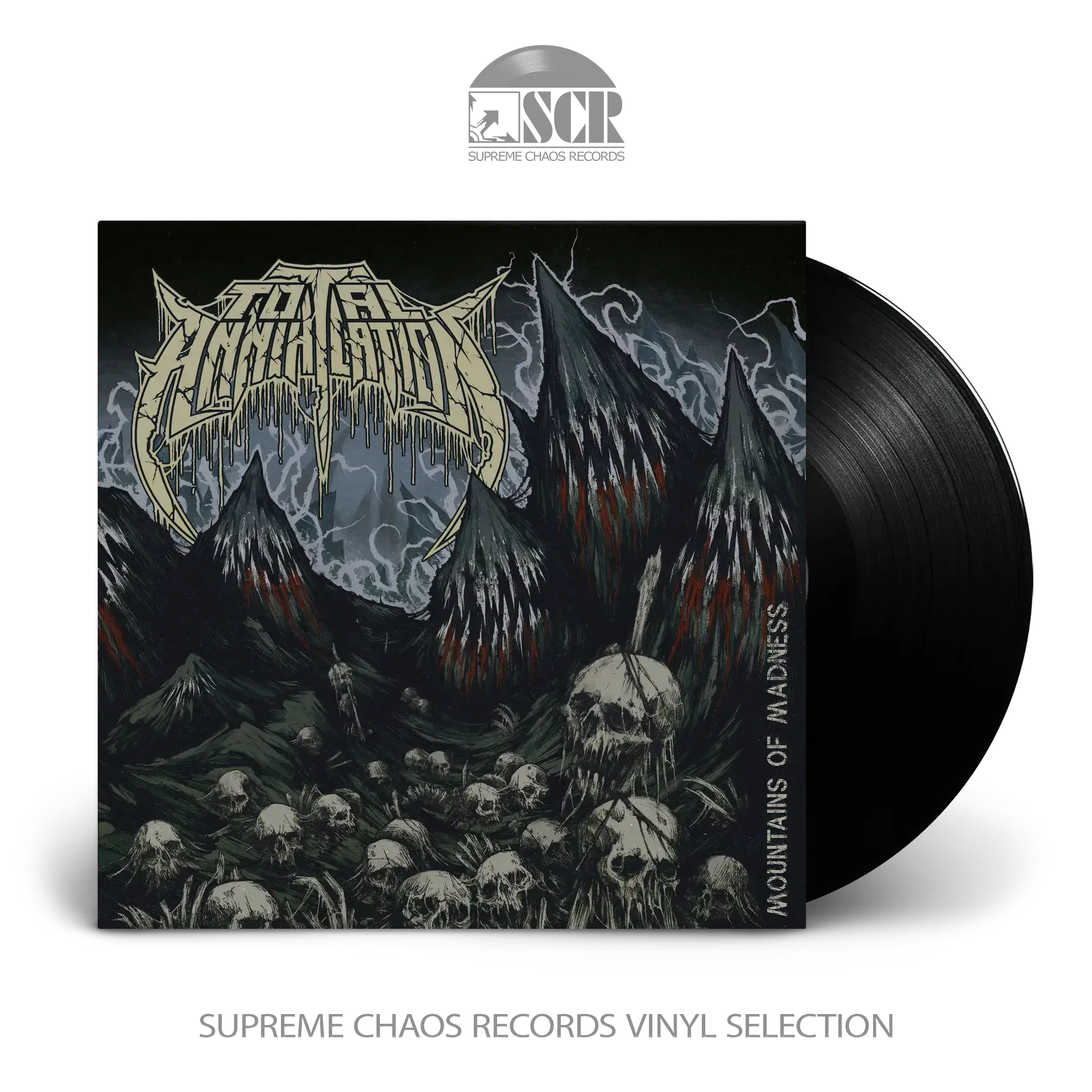 TOTAL ANNIHILATION · Mountains Of Madness | BLACK LP (Death Metal Vinyl)