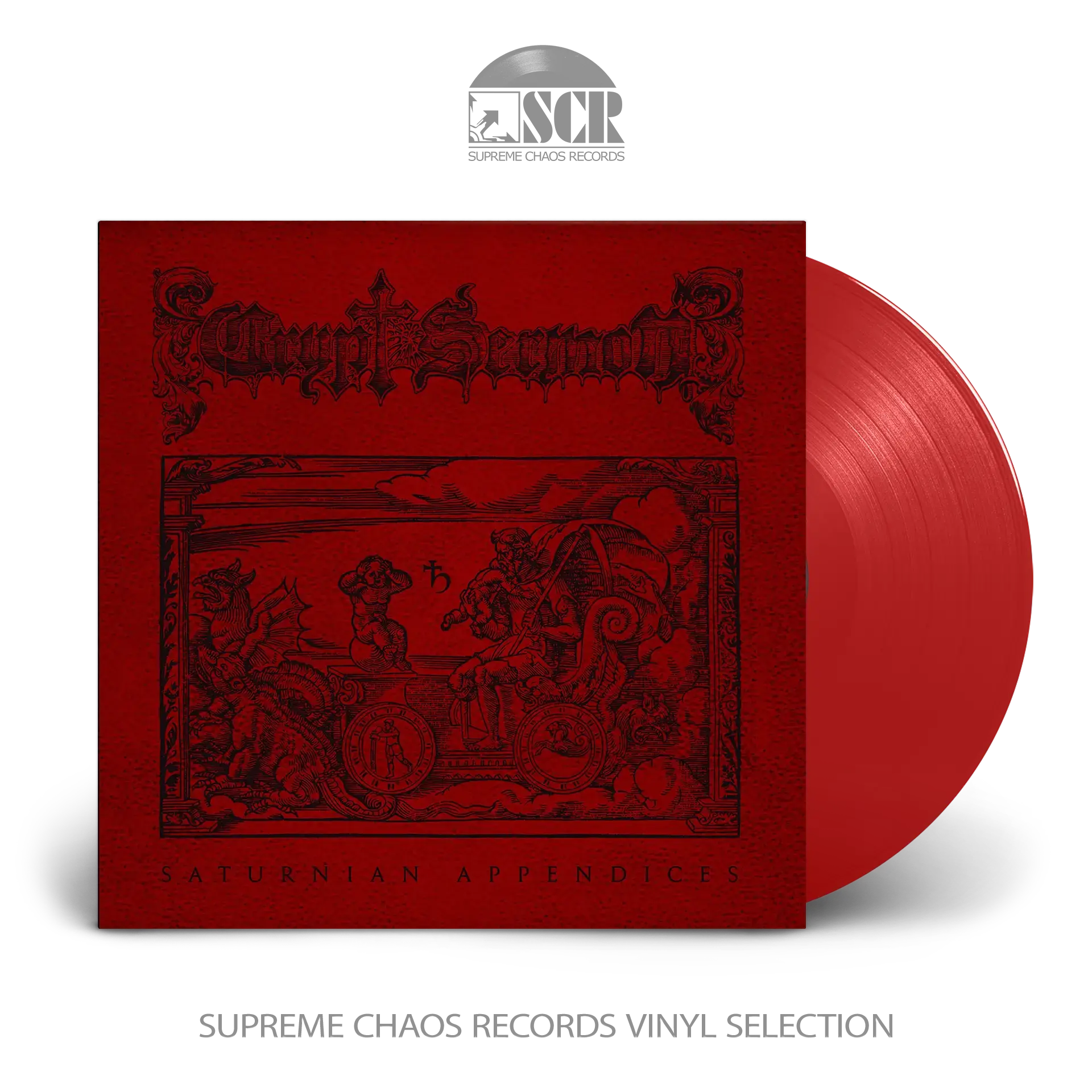 CRYPT SERMON - Saturnian Appendices [TRANSPARENT RED LP] (Doom Metal Vinyl)