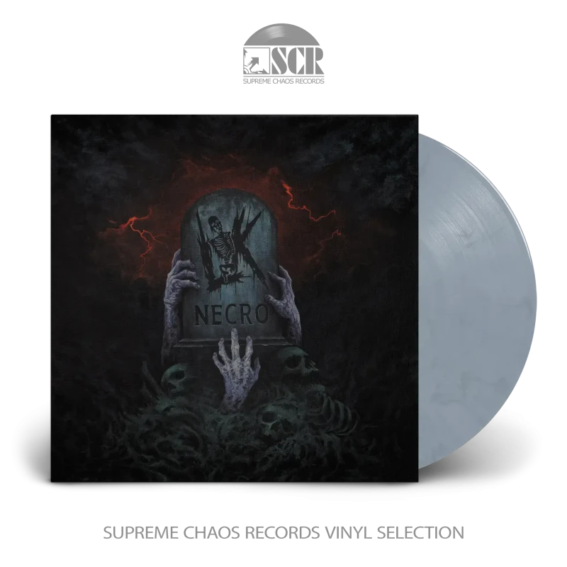 Lik · Necro | Tombstone Grey Marbled LP