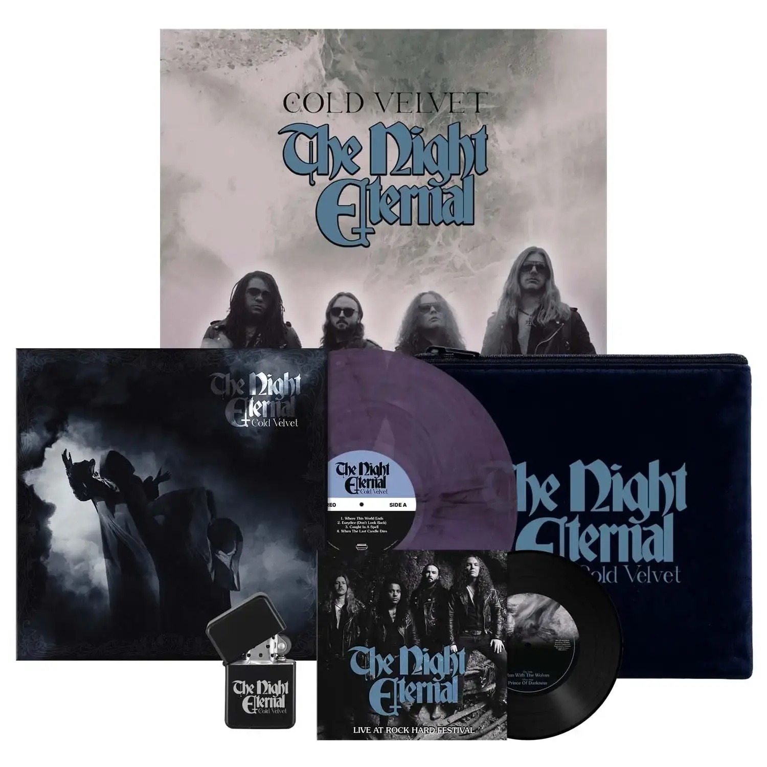 THE NIGHT ETERNAL · Cold Velvet | CLEAR PURPLE LP+7" BUNDLE (Heavy Metal Vinyl)