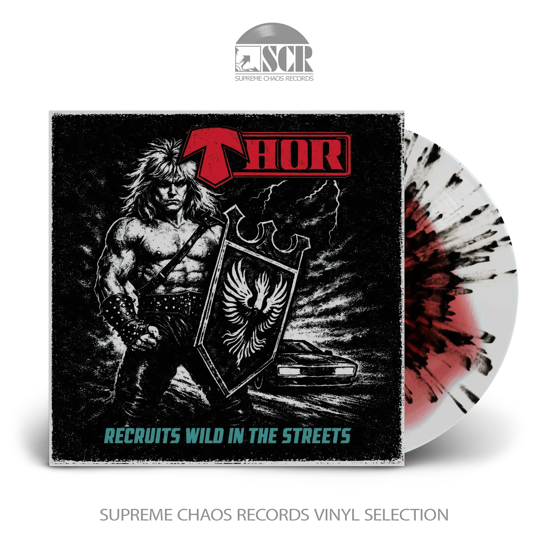 THOR · Recruits Wild In The Streets | CLEAR/RED/BLACK/WHITE HAZE LP (Heavy Metal Vinyl)