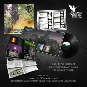 ABIGOR · Verwüstung / Invoke The Dark Age | BLACK LP (Black Metal Vinyl) · Picture 2
