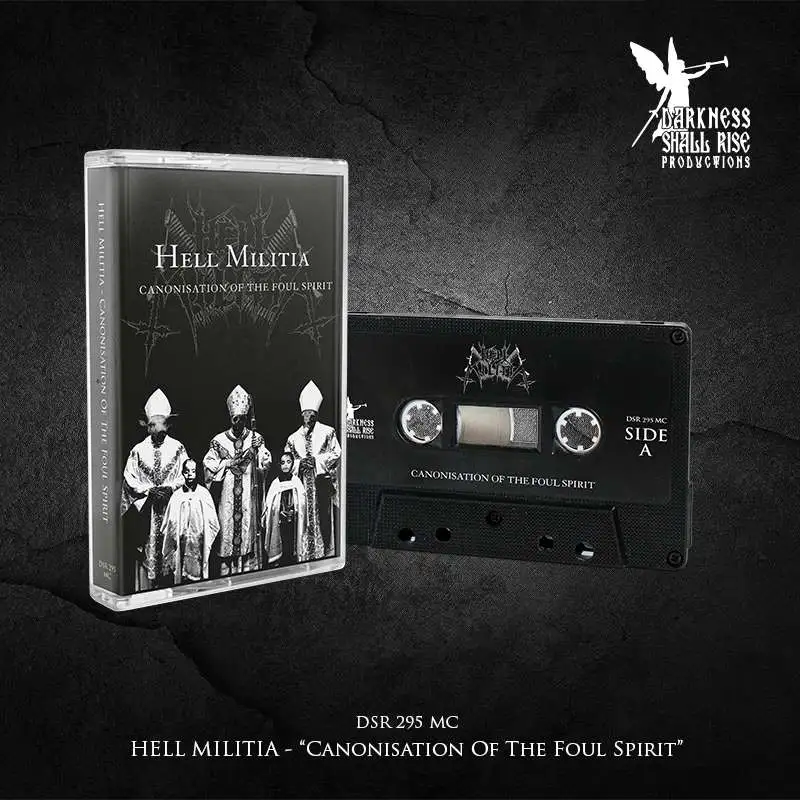 HELL MILITIA · Canonisation Of The Foul Spirit | BLACK TAPE (Black Metal Tapes)