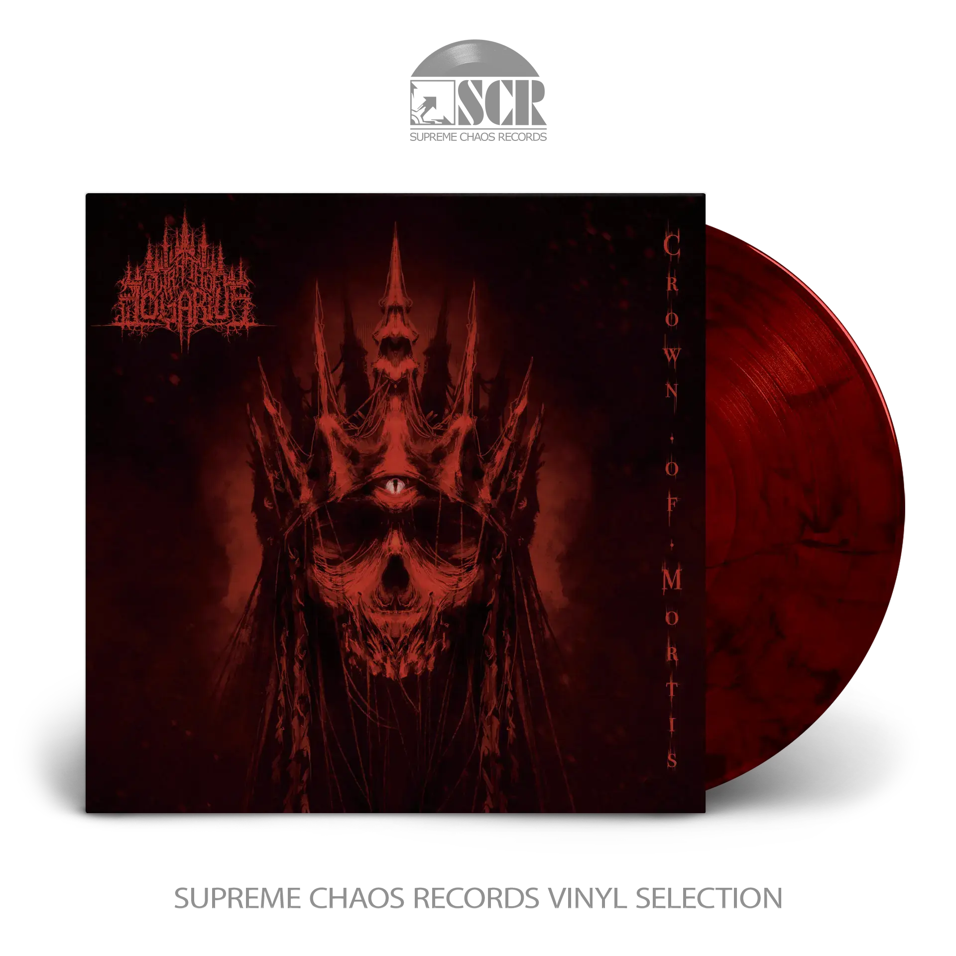 WRATH OF LOGARIUS · Crown Of Mortis | RED/BLACK LP (Black Metal Vinyl)
