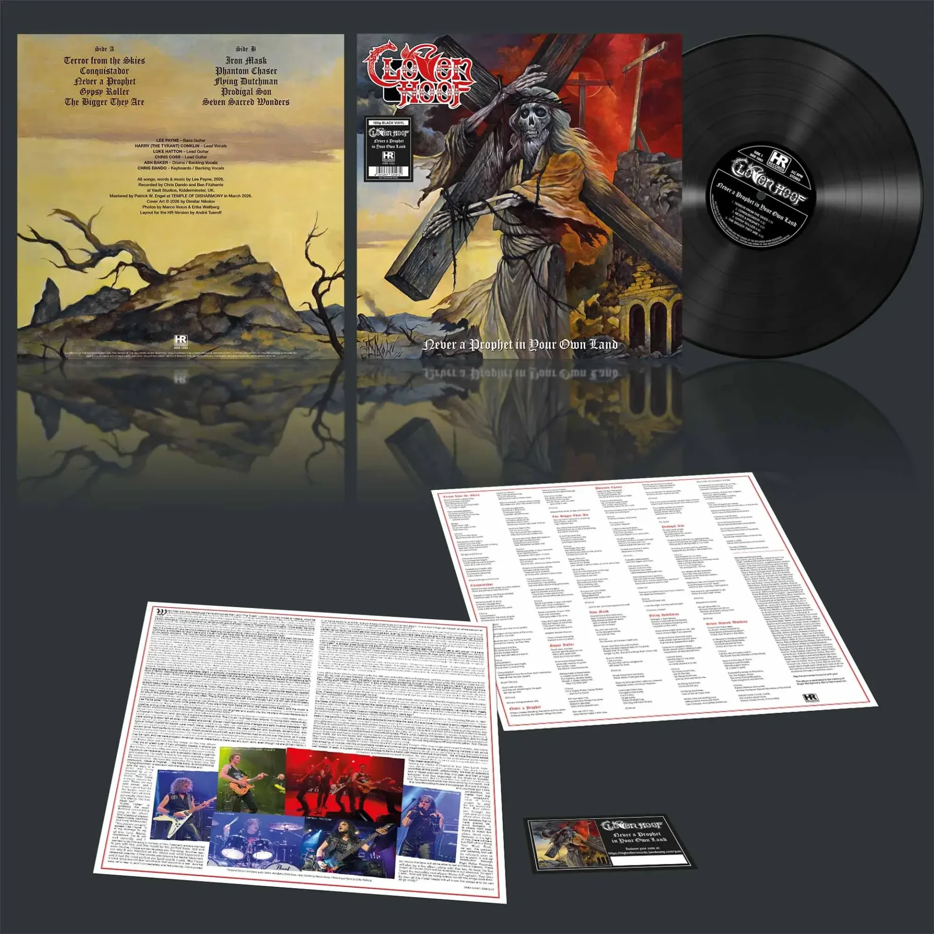 CLOVEN HOOF · Never a Prophet in Your Own Land | BLACK LP (Heavy Metal Vinyl) · Picture 2