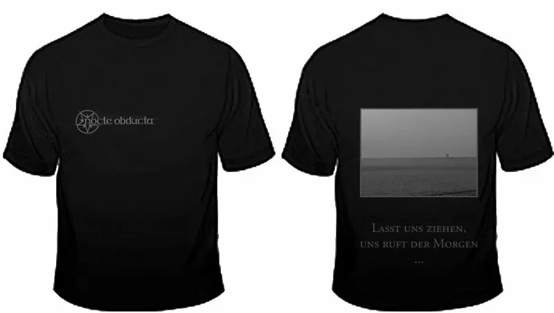NOCTE OBDUCTA · Sequenzen einer Wanderung TS | T-SHIRT XL (Black Metal Clothes)