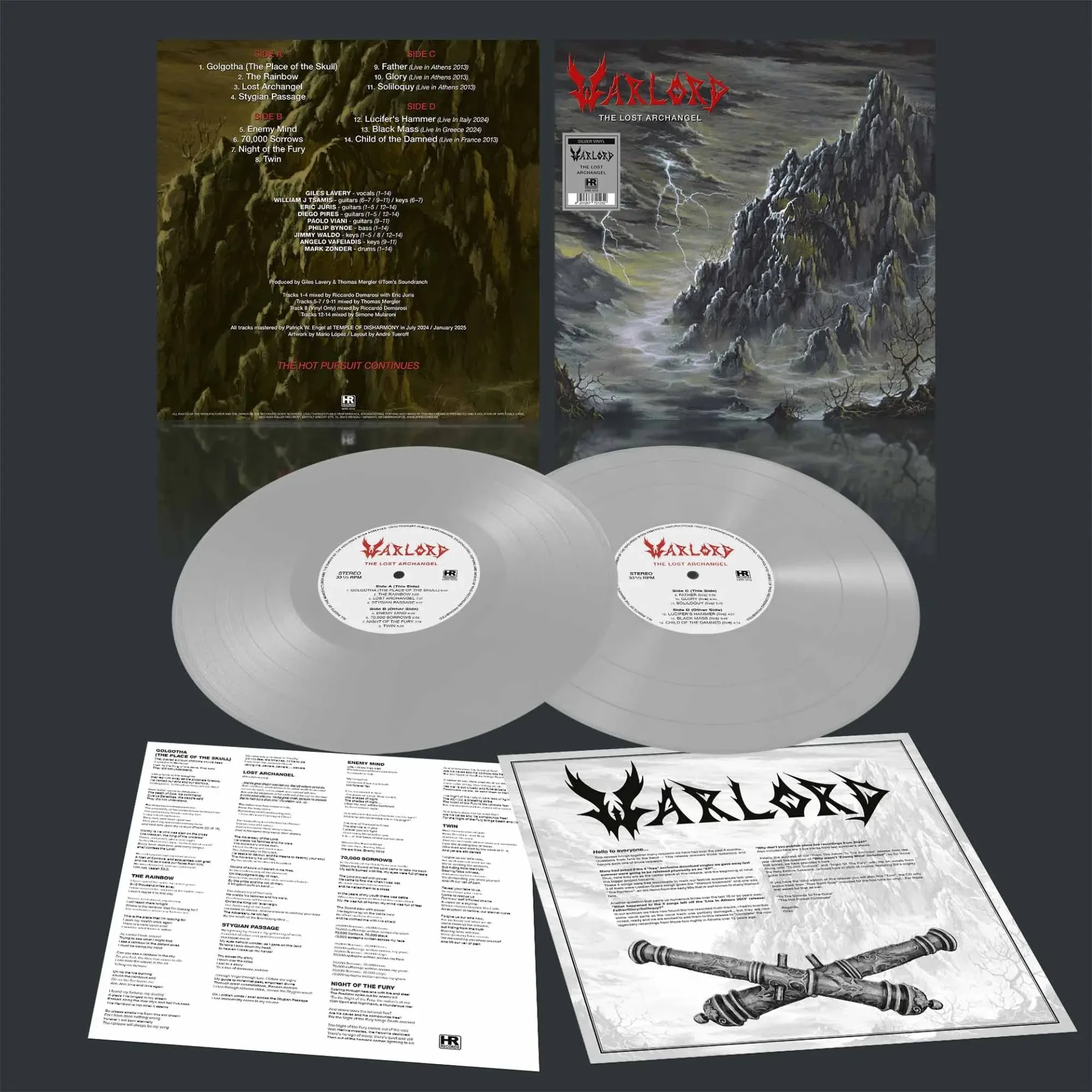 WARLORD · The Lost Archangel | SILVER 2LP (Epic Metal/Heavy Metal Vinyl) · Picture 2