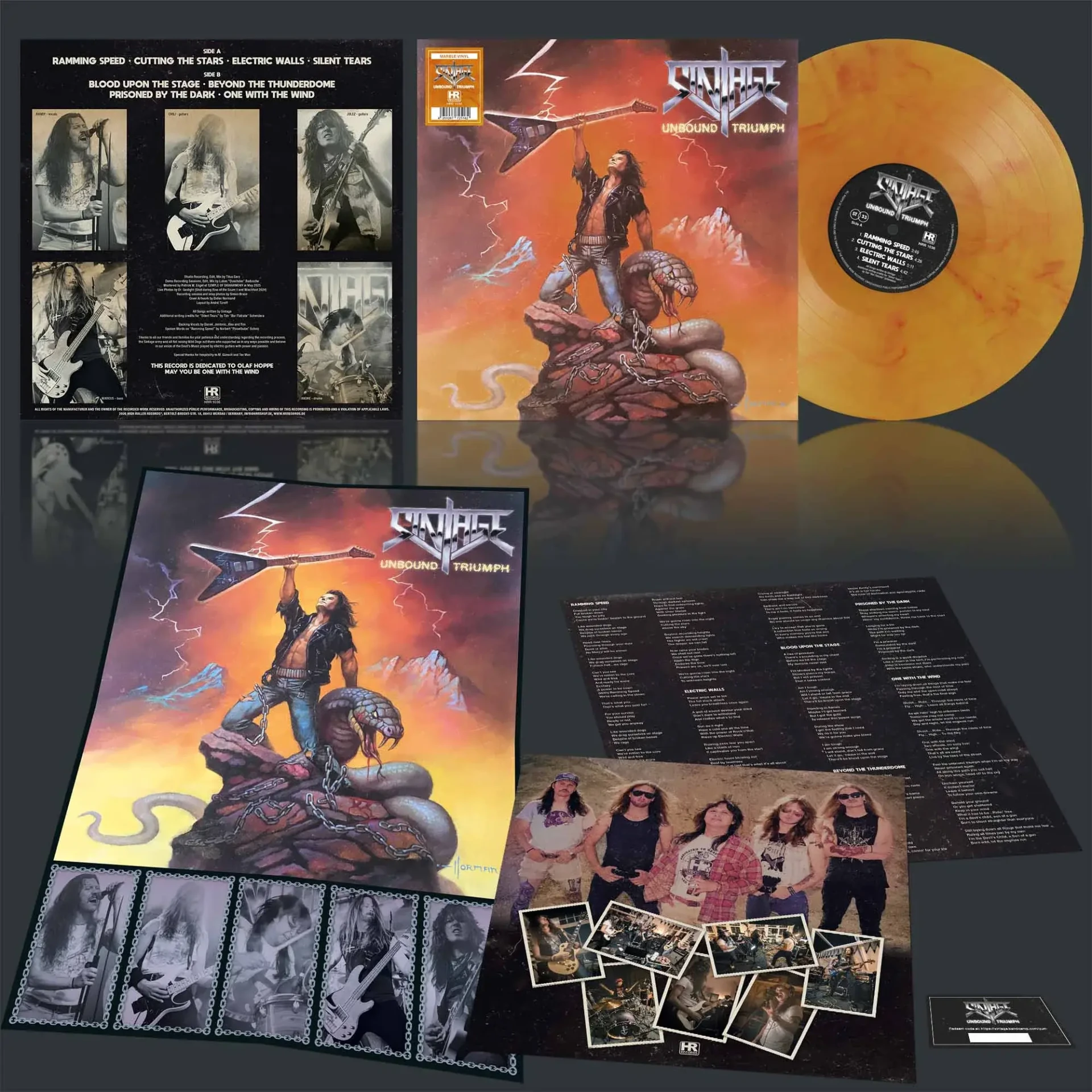 SINTAGE - Unbound Triumph [MARBLED LP] (Heavy Metal Vinyl) · Picture 2