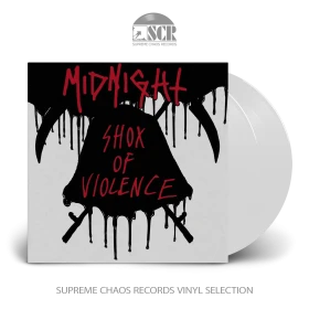 MIDNIGHT · Shox Of Violence (Re-Issue) | WHITE 2LP (Black Metal/Thrash Metal Vinyl)