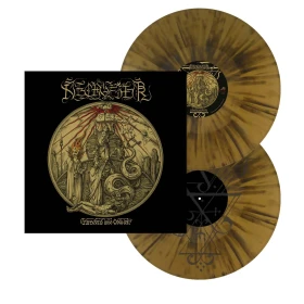 NECROFIER · Transcend Into Oblivion | GOLD/BLACK SPLATTER 2LP (Black Metal/Death Metal Vinyl) · Picture 3