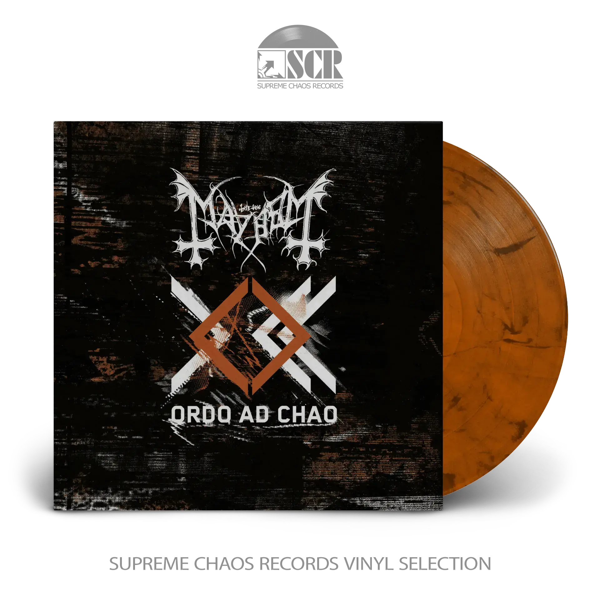 MAYHEM - Ordo Ad Chao · GOLD/ORANGE/BLACK LP (Black Metal Vinyl)