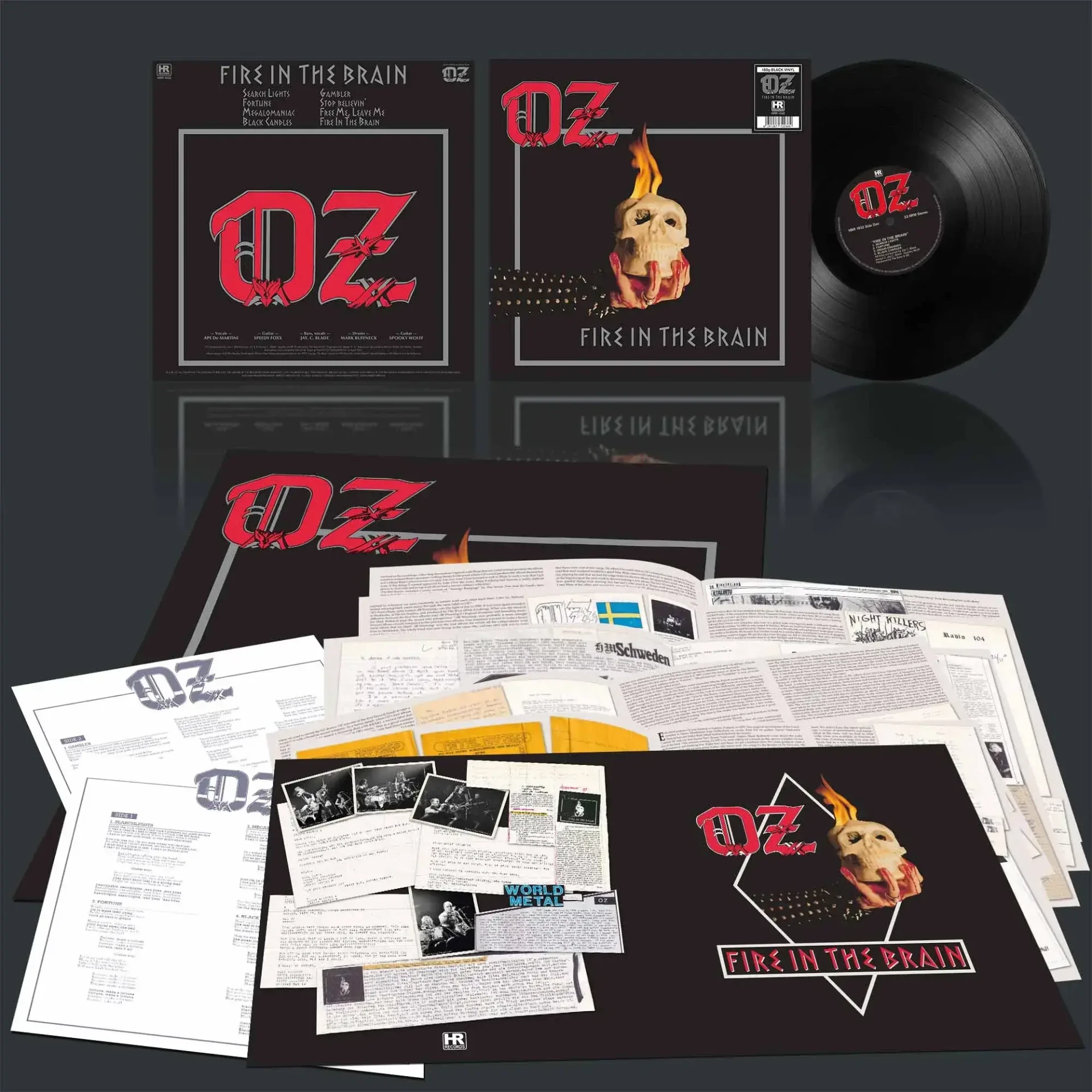 OZ · Fire in the Brain | BLACK LP (Heavy Metal Vinyl) · Picture 2