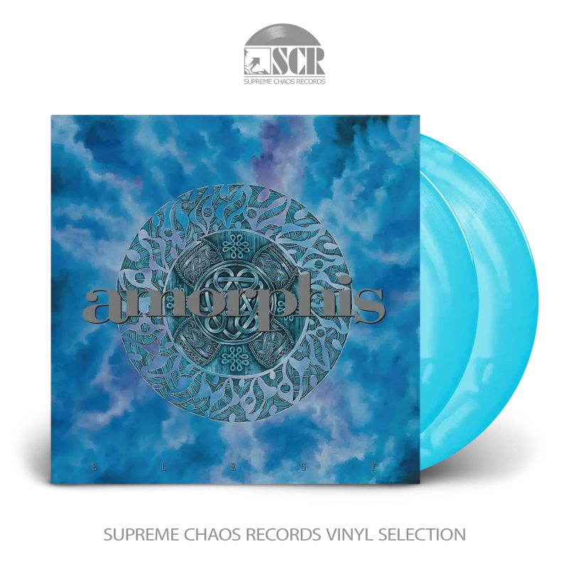 Amorphis · Elegy | Cyan BLUE/WHITE Galaxy 2LP