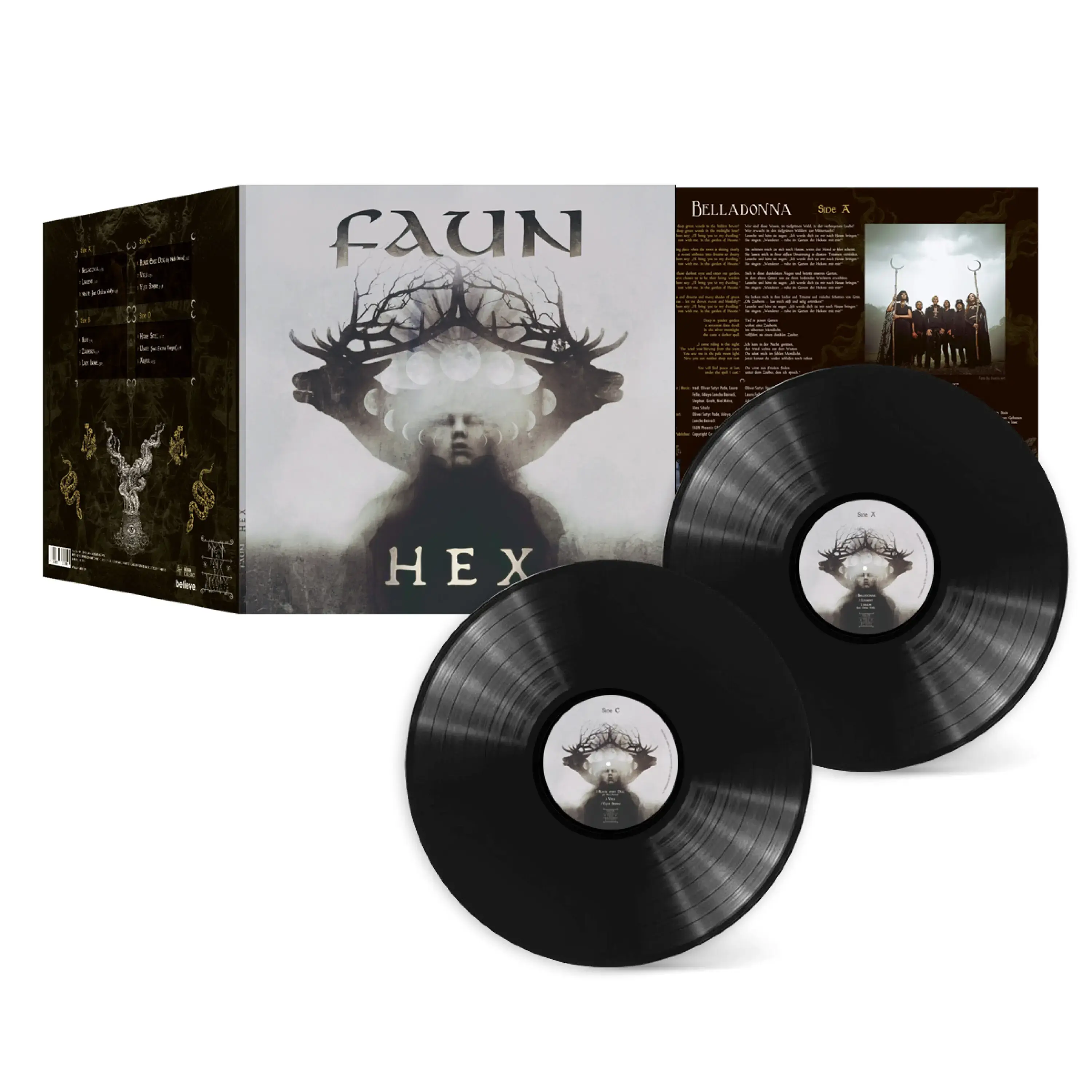 FAUN · Hex | BLACK 2LP (Pagan Folk/Medieval Folk Vinyl) · Picture 2