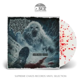 RAVAGED BY THE YETI · Snowbound Horror | WHITE/RED SPLATTER LP (Death Metal Vinyl)