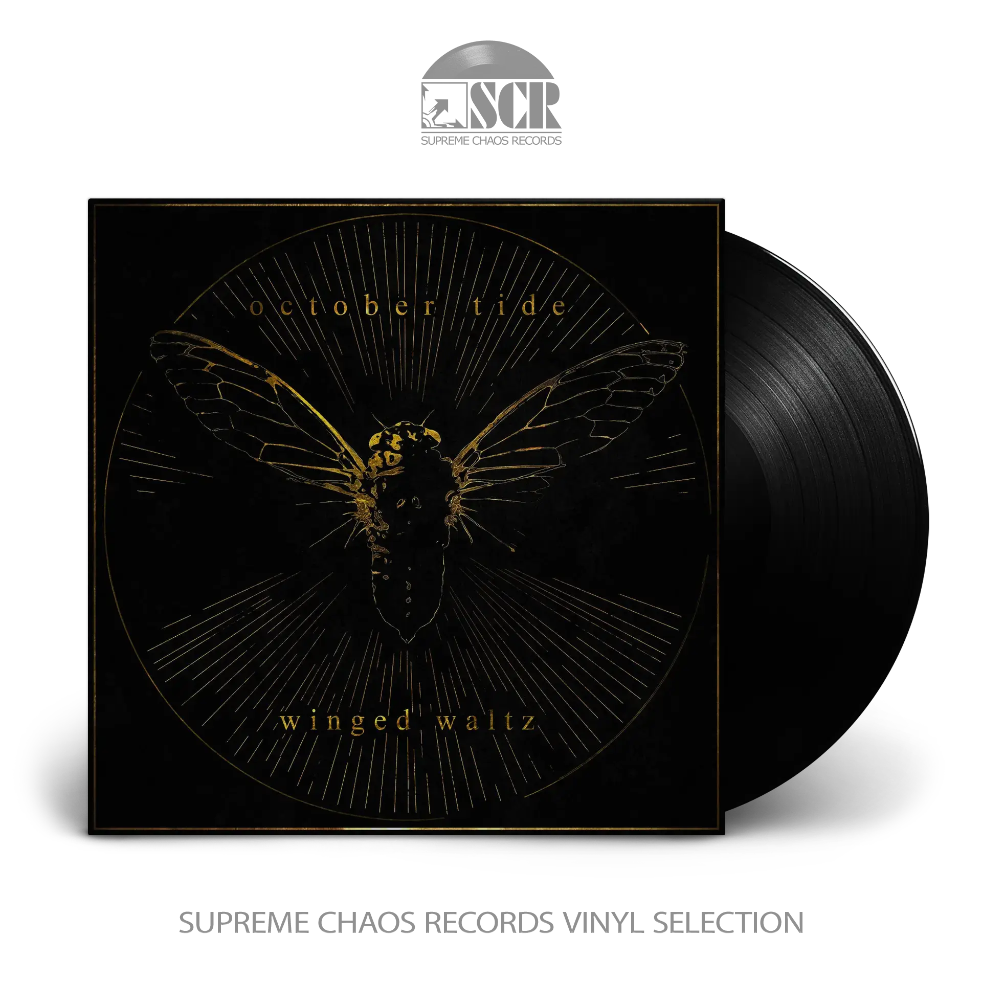 OCTOBER TIDE · Winged Waltz | BLACK LP (Death Metal Vinyl)