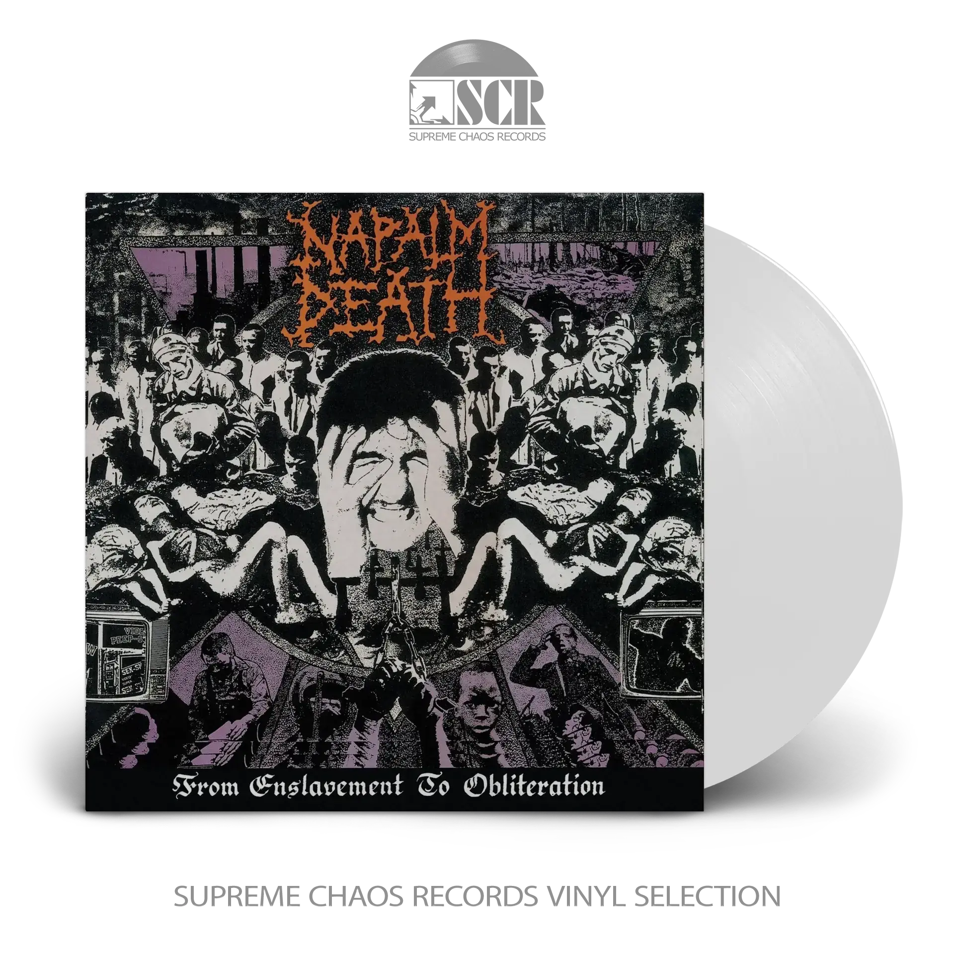 NAPALM DEATH · From Enslavement To Obliteration | WHITE LP (Grindcore/Death Metal Vinyl)