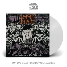 NAPALM DEATH · From Enslavement To Obliteration | WHITE LP (Grindcore/Death Metal Vinyl)