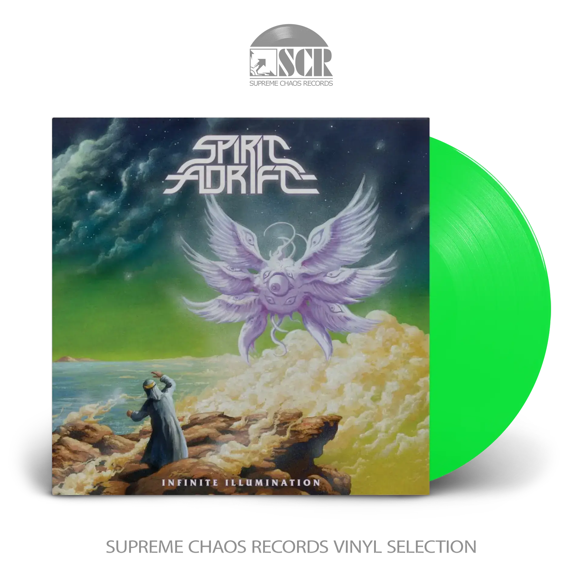 SPIRIT ADRIFT · Infinite Illumination | NEON GREEN LP (Hard Rock/Heavy Metal Vinyl)