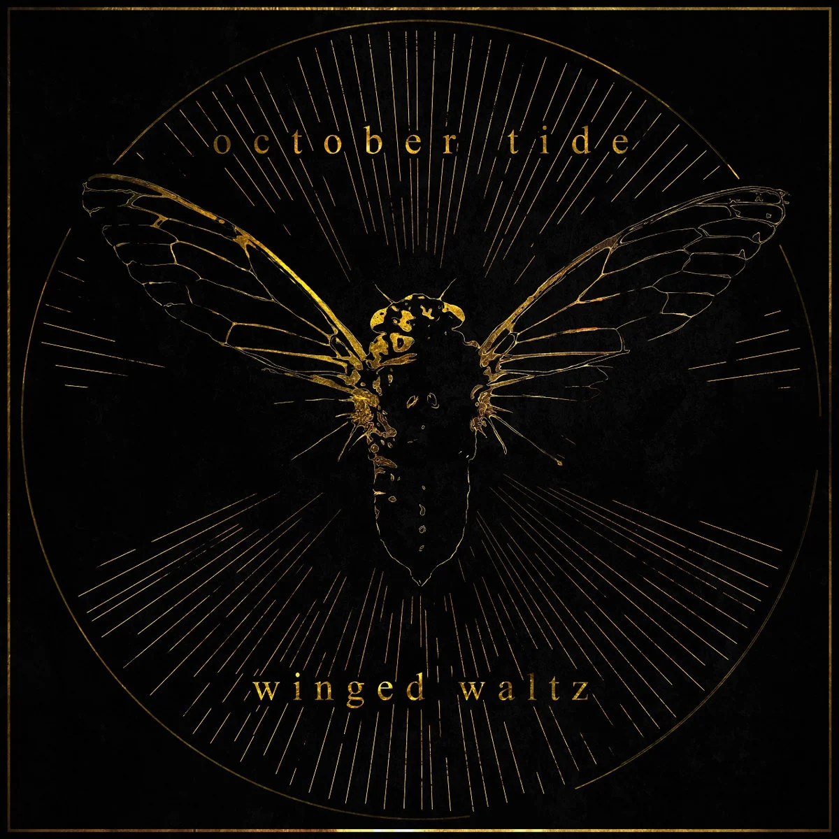 OCTOBER TIDE · Winged Waltz | BLACK LP (Death Metal Vinyl) · Picture 1